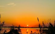 莲花岛的夕阳醉了